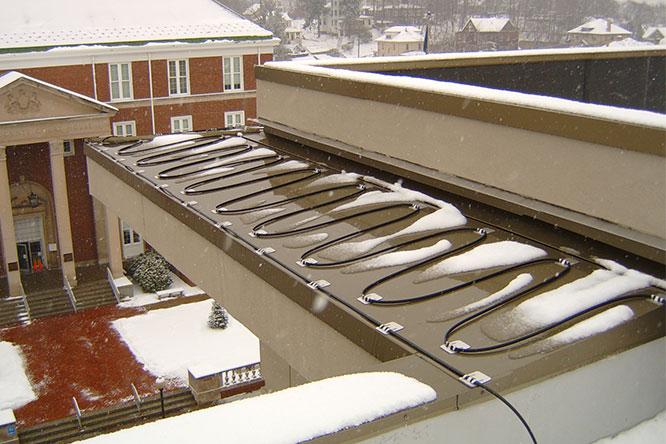 Commercial Building Roof Deicing
