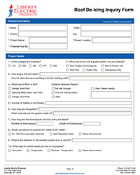 Download the Roof De-Icing Inquiry Form
