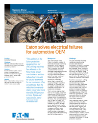 Eaton Surge Protection Devices Automotive OEM Case Study