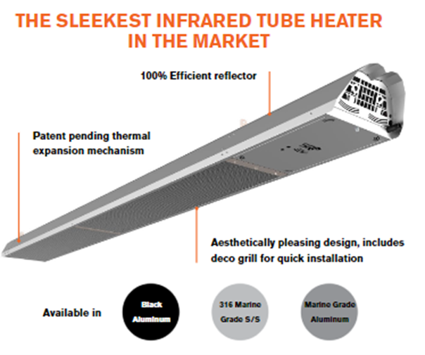 Luxury Gas Tube Infrared Heater