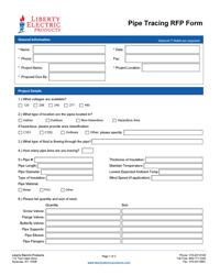 Download the Pipe Tracing RFP Form
