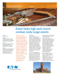 Eaton Surge Protection Devices in Victory Church Case Study