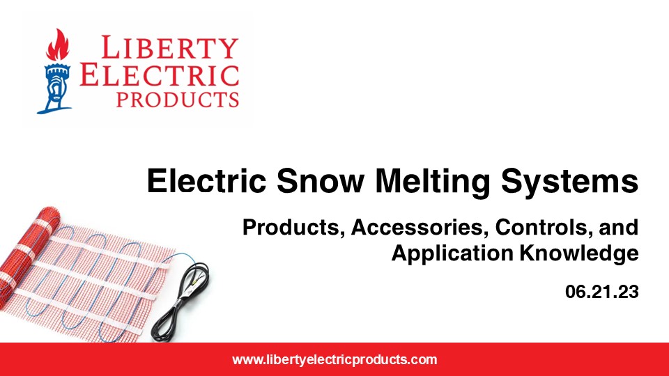 PDH Course - Electric Snow Melting Systems Slide Deck
