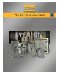 RACO Steel Boxes, Covers, and Accessories Catalog